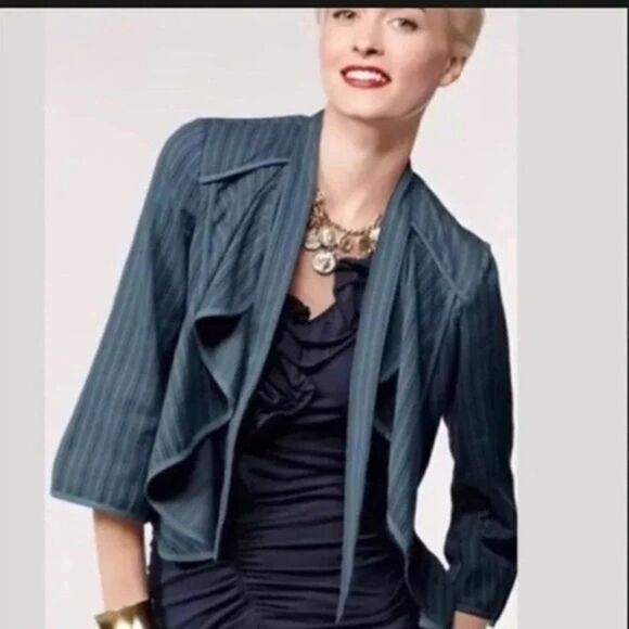 3/$25 Cabi Must Have Cascade Jacket Blue/Navy M #870 EUC - Picture 1 of 6